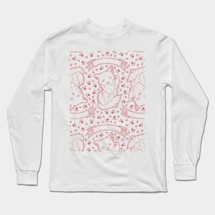 Kitty Final Boss Pattern Long Sleeve T-Shirt